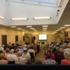 Audience at inaugural lecture by David Bosonnet of Brady, Shipman and Martin at Douglas Library, Aug 2018.  (Photo supplied by GFP)